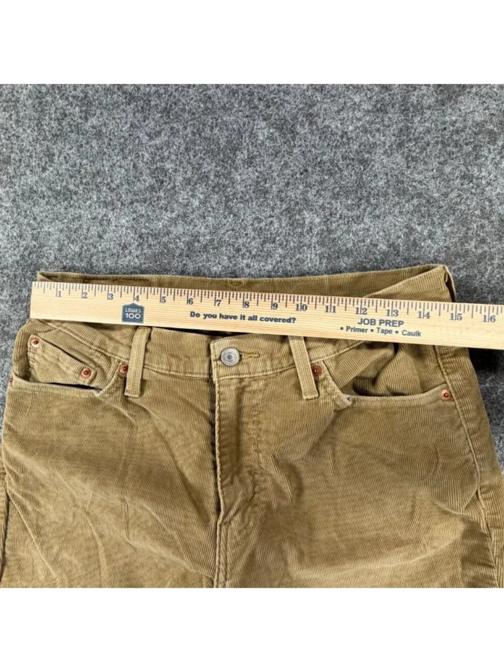 Vintage Levi's 541 Athletic Taper Corduroy Pants Mens 30x30 Tan Stretch Low Rise